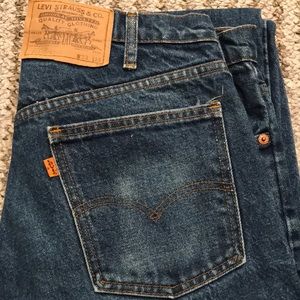 Orange tag vintage jeans!